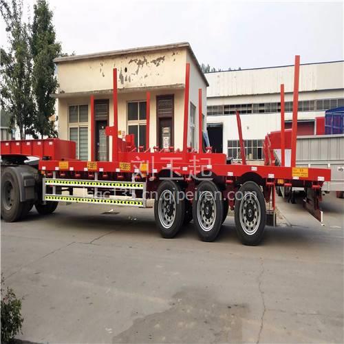 梁运牌13.75米高低板半挂车 高效粉拉物料运输解决方案